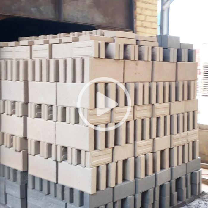 Finished fired brick out of kiln